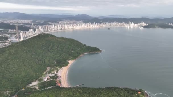 Balneario Camboriu Santa Catarina Taquaras Beach Laranjeiras Beach Vue Aérienne — Video
