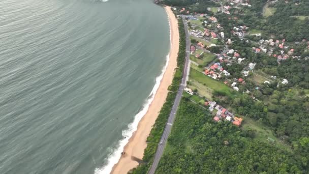 Balneario Camboriu Στη Santa Catarina Παραλία Taquaras Και Παραλία Laranjeiras — Αρχείο Βίντεο