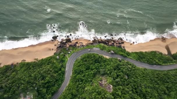 카타리나의 발네리오 캄보디아 Taquaras 해변과 Laranjeiras 풍경의 브라질의 — 비디오