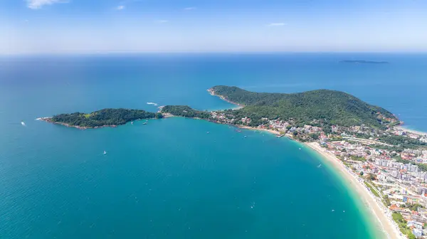 stock image Bombinhas Beach in Santa Catarina. Aerial view taken with a drone. Brazil. South America.