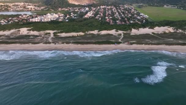 Florianpolis Campeche Beach Úsvitu Brazílie Rio Tavares Čtvrť — Stock video