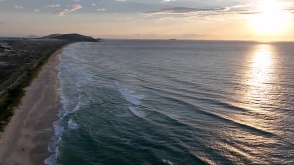 Florianpolis Campeche Stranden Soluppgången Brasilien Området Rio Tavares — Stockvideo