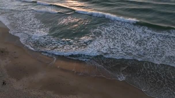 Феанполис Пляж Кампече Время Восхода Солнца Бразилия Риу Таварес — стоковое видео
