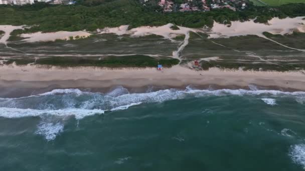 Florianpolis Campeche Παραλία Κατά Την Ανατολή Του Ηλίου Βραζιλία Γειτονιά — Αρχείο Βίντεο