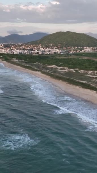Florianpolis Plaja Campeche Timpul Răsăritului Soarelui Brazilia Cartierul Rio Tavares — Videoclip de stoc