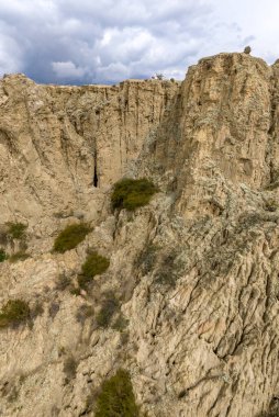 La Paz, Valle de la Luna manzaralı kaya oluşumları. Bolivya 'da. Güney Amerika.