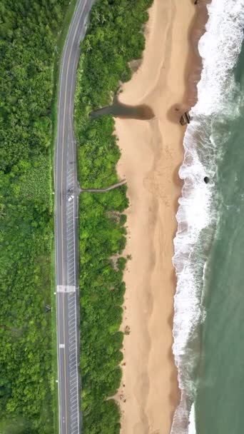Balneario Camboriu Santa Catarina Taquaras Beach Och Laranjeiras Beach Flygfoto — Stockvideo