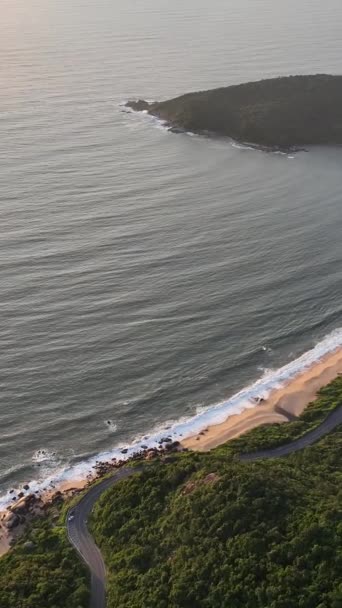 Balneario Camboriu Santa Catarina Praia Das Taquaras Praia Das Laranjeiras — Vídeo de Stock