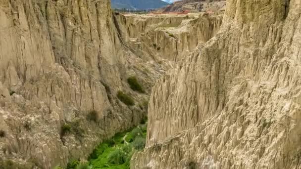 Paz Valle Luna Schilderachtige Rotsformaties Bolivia — Stockvideo