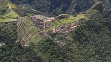 Machu Picchu, Peru. Hava görünümü