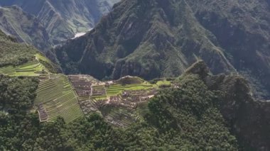 Machu Picchu, Peru. Hava görünümü