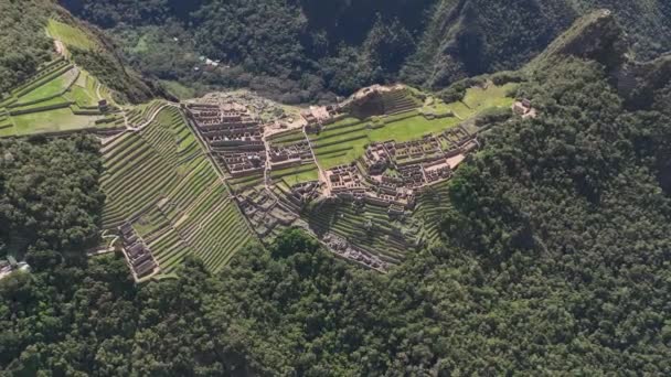 Machu Picchu Perù Vista Aerea — Video Stock