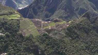 Machu Picchu, Peru. Hava görünümü