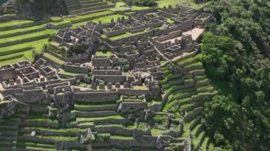Machu Picchu, Peru. Hava görünümü