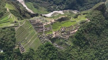 Machu Picchu, Peru. Hava görünümü