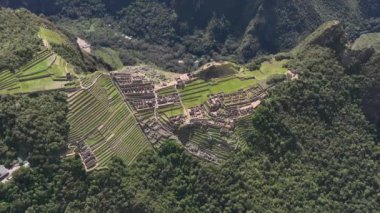 Machu Picchu, Peru. Hava görünümü