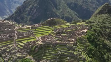 Machu Picchu, Peru. Hava görünümü