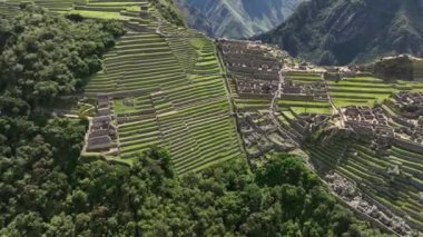 Machu Picchu, Peru. Hava görünümü