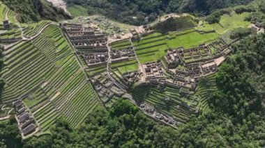 Machu Picchu, Peru. Hava görünümü