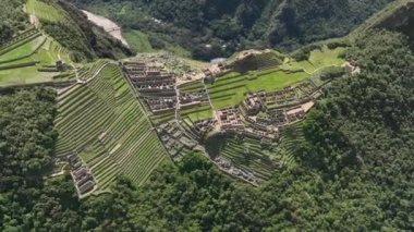Machu Picchu, Peru. Hava görünümü