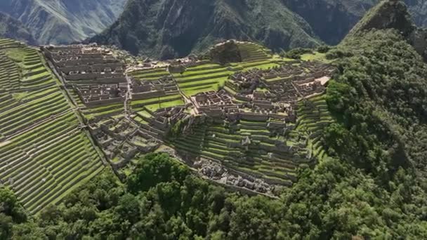 Machu Picchu Perù Vista Aerea — Video Stock