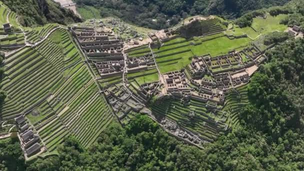 Мачу Пікчу Перу Вид Повітря — стокове відео