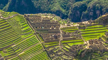 Machu Picchu, Peru. Hava görünümü