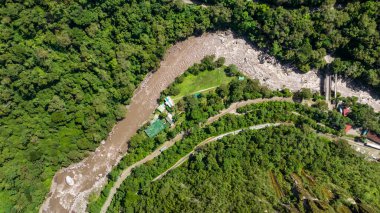 Machu Picchu, Peru. Hava görünümü