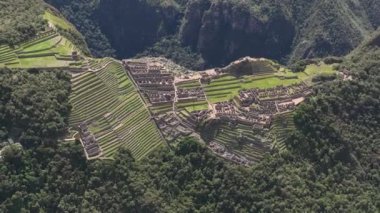 Machu Picchu, Peru. Hava görünümü