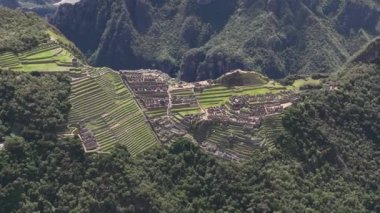 Machu Picchu, Peru. Hava görünümü