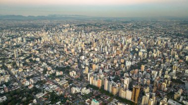 Curitiba Parana, Brezilya 'da. Hava görüntüsü. Güney Amerika.