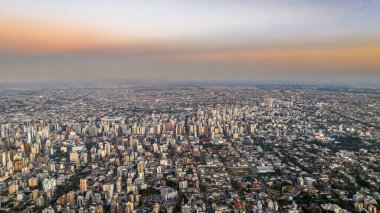 Curitiba Parana, Brezilya 'da. Hava görüntüsü. Güney Amerika.