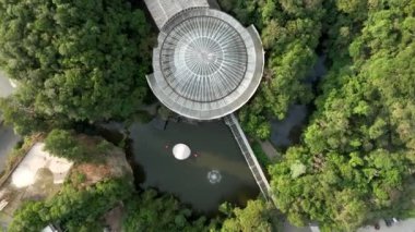 Curitiba Parana Brezilya 'daki Opera De Arame. Botanik Dağı. Kırsal Arazide Çiftçilik Huzurlu. Kırsal Orman Kırsal Arkaplan Yaz Doğası.