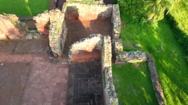 Cizvit Harabeleri. San Ignacio mini misyonu 1632 'de Cizvitler tarafından kuruldu, Misiones Eyaleti, Arjantin