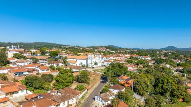 Goias, Brezilya 'da pirenopolis. Hava görünümü.
