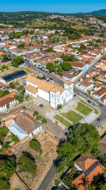 Pirenopolis in Goias, Brazil. Aerial view. clipart