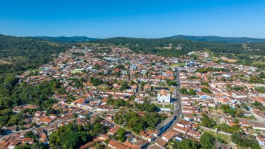 Pirenopolis in Goias, Brazil. Aerial view. clipart