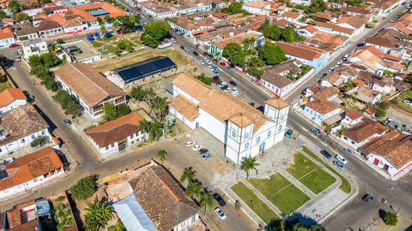 stock image Pirenopolis in Goias, Brazil. Aerial view.