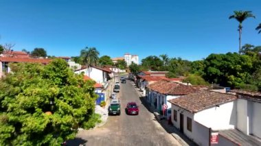 Goias, Brezilya 'da pirenopolis. Tarihi şehrin eski Katolik kilisesi.