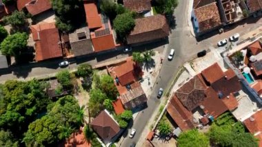 Goias, Brezilya 'da pirenopolis. Tarihi şehrin eski Katolik kilisesi.