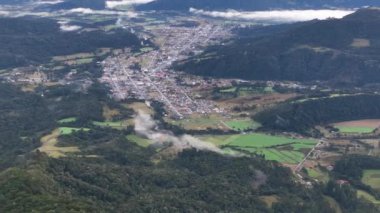 Urubici, Santa Catarina, Brezilya 'da. Hava görünümü.