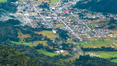 Urubici in Santa Catarina, Brazil. Aerial view. clipart