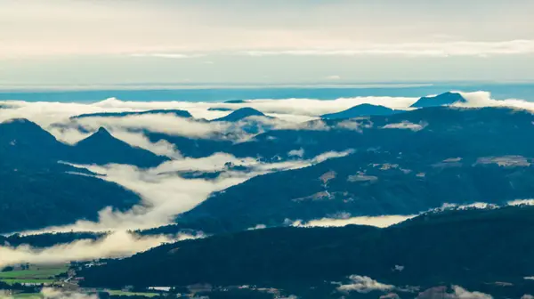 stock image Urubici in Santa Catarina, Brazil. Aerial view.