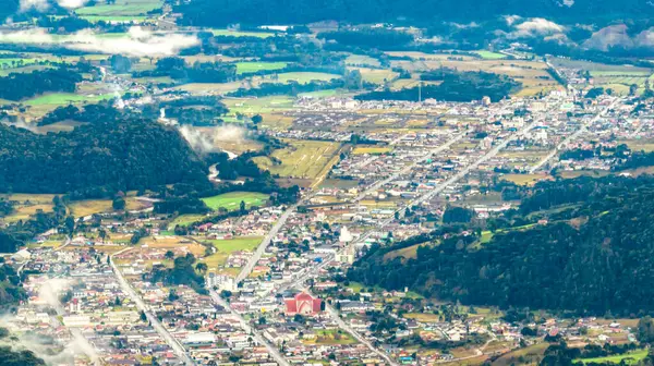 stock image Urubici in Santa Catarina, Brazil. Aerial view.