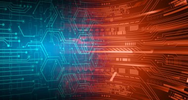 Siber devre gelecekteki teknoloji kavramı