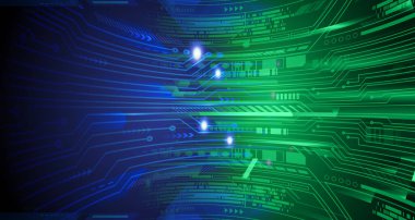 Siber devre gelecekteki teknoloji kavramı