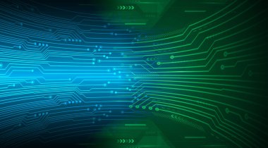 Siber devre gelecekteki teknoloji kavramı