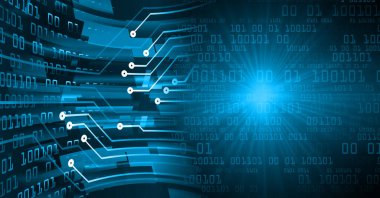 Siber devre gelecekteki teknoloji kavramı