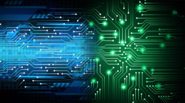 Siber devre gelecekteki teknoloji kavramı