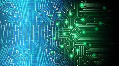 Siber devre gelecekteki teknoloji kavramı